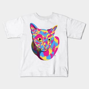 OLIVE OIL THE CAT LOGO Zombie Teeth Art Kids T-Shirt